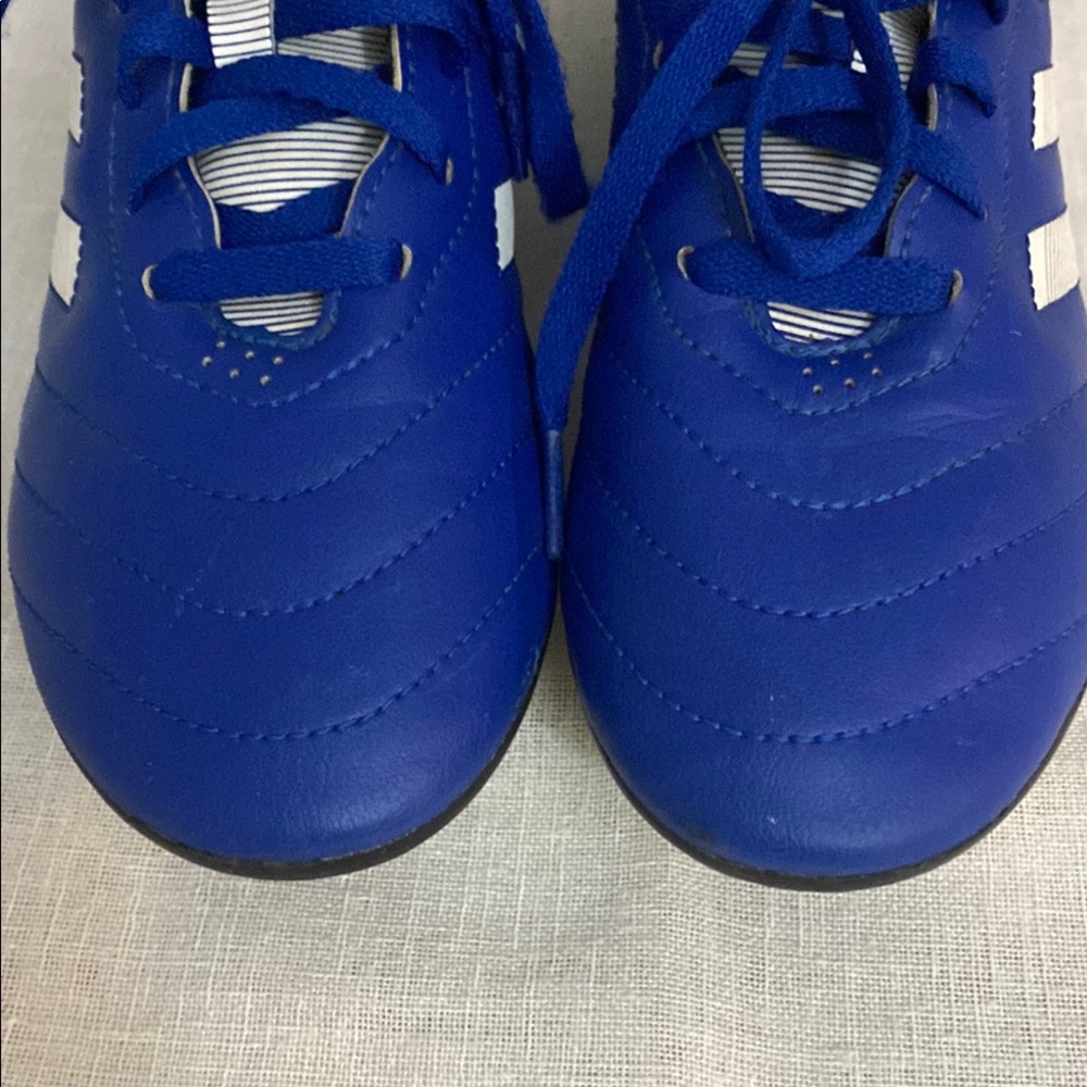 Adidas kids Blue/white unisex lace up Soccer Cleats size 3.5 - Picture 4 of 9